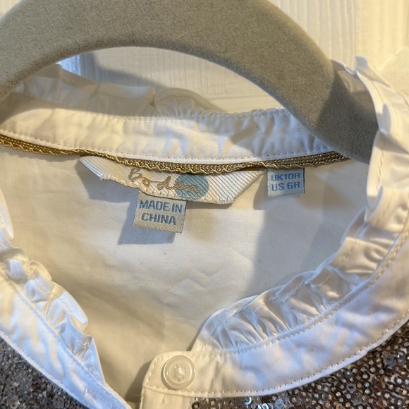 Boden size US6 sequin dress shirt super pretty! - Picture 3 of 4